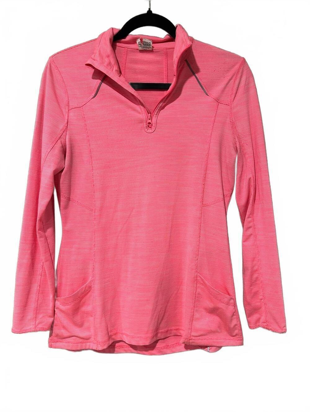 Women's Pink Quarter-Zip Performance Top